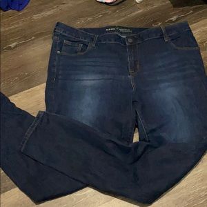 Dark Wash 18 Long Skinny Jeans